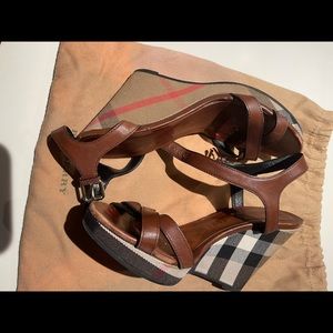 Burberry platform sandals